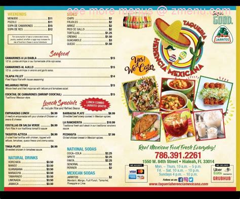 taqueria herencia mexicana|taqueria herencia mexicana menu.